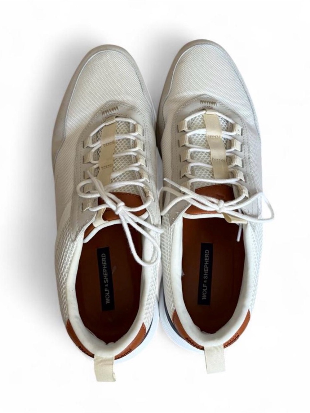 Men’s Wolf & Shepherd White Trainer Sneakers 12.5